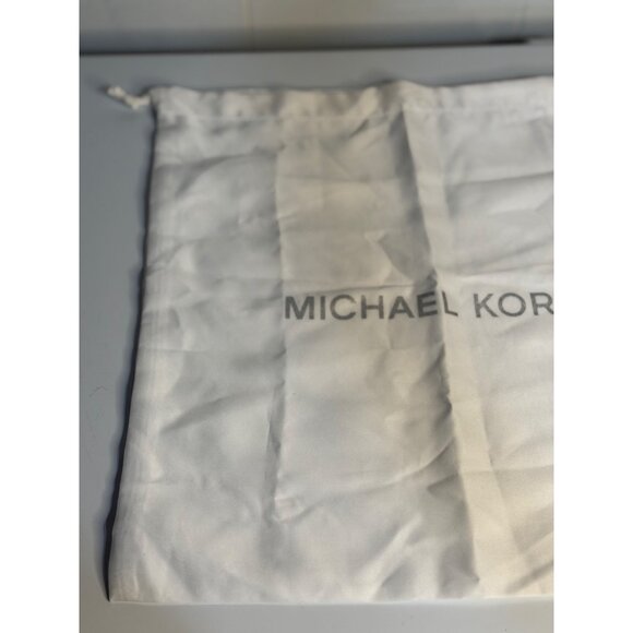 Michael Kors Dust Bag 12" Off White Drawstring Storage Pouch Logo Travel Cover - Picture 2 of 4